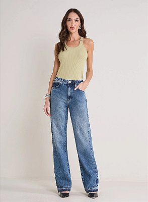 CALÇA JEANS FORUM FEMININA LAVAGEM CLARA  BELLA