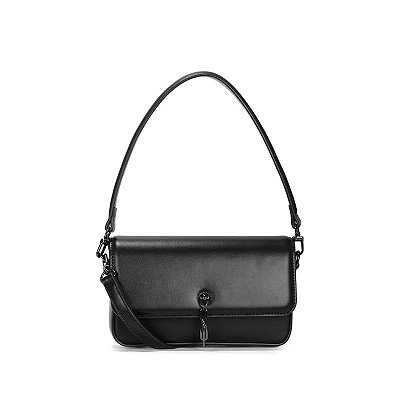 BOLSA BAGUETE PEQUENA SOFT SANTA LOLLA LISO PRETO