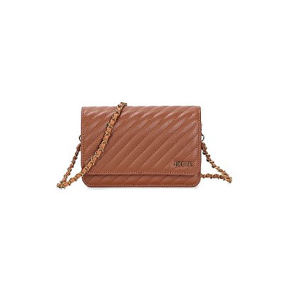 BOLSA PEQUENA SOFT MATELASSÊ SANTA LOLLA ALÇA CORRENTE TERRACOTA