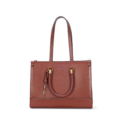 BOLSA GRANDE SANTA LOLLA ESTRUTURADA SOFT TERRACOTA ALÇA DUPLA