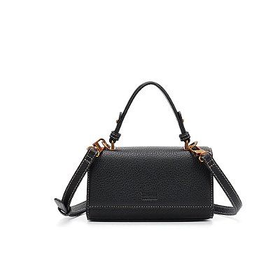 BOLSA PEQUENA SANTA LOLLA FLOATER ESTRUTURADA PRETA