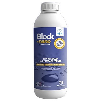 Block + Nano Impermeabilizante a base de água - 1 Litro - Bellinzoni