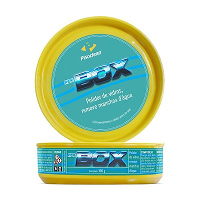 Pek Box Polidor de Vidros e Remove de Manchas d'água - 300g - Pisoclean