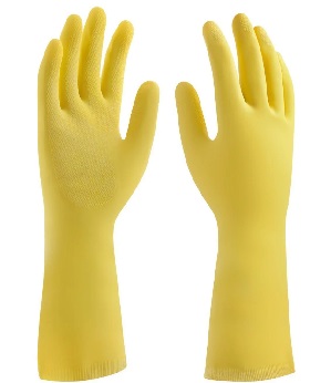 Luvas de proteção Latex PRO 280 Amarela Forrada - Mucambo