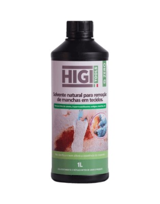 Zero - Solvente Natural Para Remoção de Manchas em Tecidos 1L- Higi Tools
