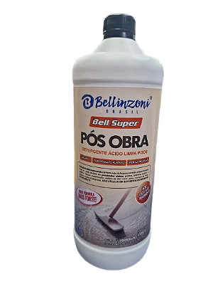 Bell Super - Detergente Pós Obra Ácido - 1 Litro - Bellinzoni