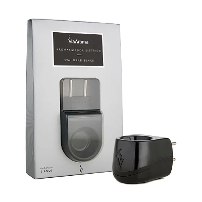 Difusor Aromatizador Elétrico Bivolt Standard Black - Via Aroma