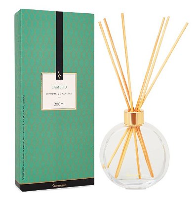 Difusor de Varetas Bamboo - 200ml - Via Aroma