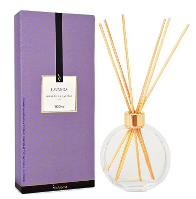 Difusor de Varetas Lavanda - 200ml - Via Aroma
