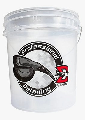 Balde Transparente Lavagem Automotiva Profissional - Sigma