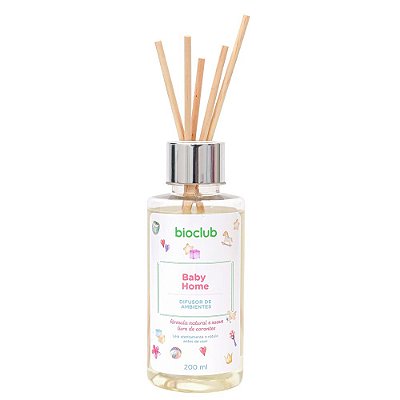 Difusor de Ambientes com 5 Bastões - Baby Home Bioclub
