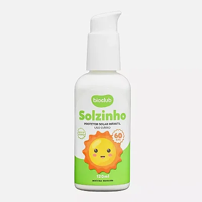 Protetor Solar Infantil Natural - Solzinho Bioclub 120ml - Bioclub