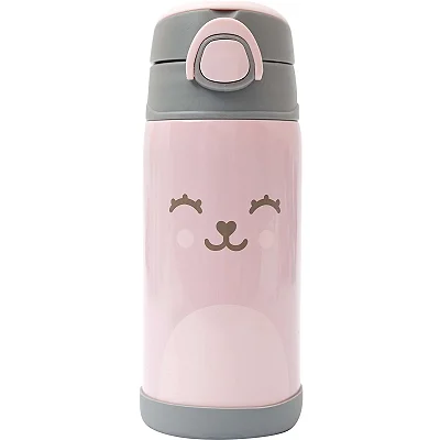 Garrafa Térmica Parede Dupla 400 Ml Gumy - Rosa - Buba