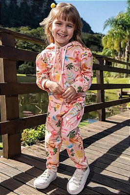 Conjunto Natureza de Jaqueta e Calça em Molecotton - Infanti