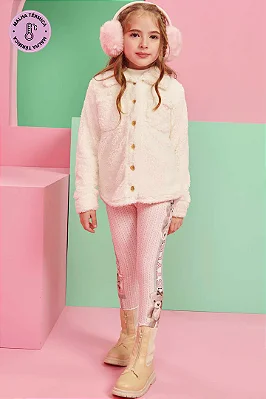 Conjunto Pretty de Camisa em Pelo Carneirinho e Legging em Termoskin - Kukiê