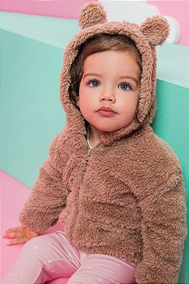 Casaco Teddy marrom Kukiê
