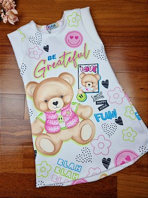 Vestido em Fly Tech Kukiê