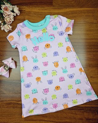 Vestido em Molecotton Kukiê