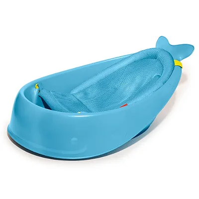 Banheira Bebê Baleia Moby 3 Estágios Azul Skip Hop