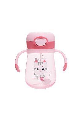 Copo 300ml com Alça Kouii Filhotiis Gato Mia