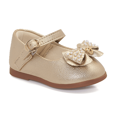 Sapatilha Infantil Klin Princesa Baby  Dourado