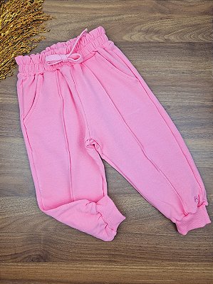 Calça em Molecotton Rosa Claro Up Baby