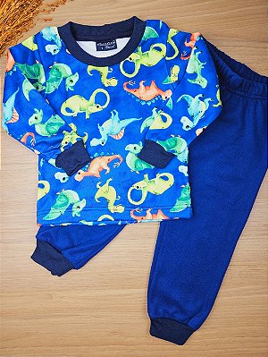 Pijama em Fleece Dinossauro Vrasalon