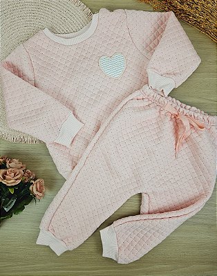 Conjunto Blusão e Calça em Matelassê Up Baby