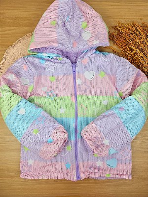 Jaqueta Reversível em Nylon e Pelo Carneirinho Dublado Infanti