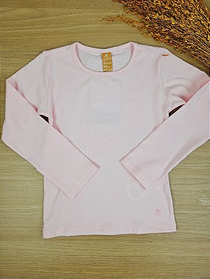 Blusa Manga Longa em Cotton Rosa Up Baby