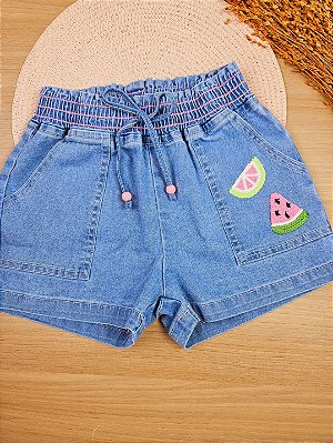 Shorts em Jeans Belini Kukiê