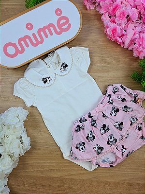 Conjunto Body e Short da Minnie Mouse Disney Animê