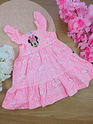 Vestido Rosa Minnie Disney Fakini