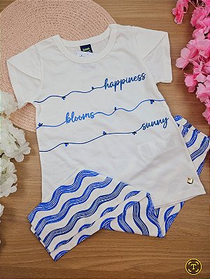 Conjunto Blusa Malha e Calça em Algodão Bee Loop