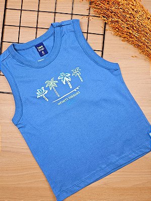 Regata em Meia Malha Azul Bee Loop