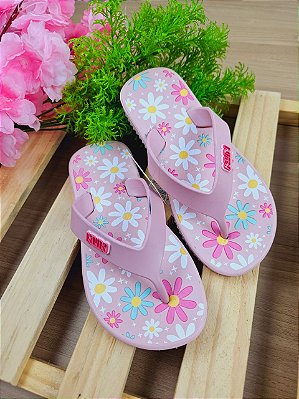 Chinelo Infantil Menina Klin Acqua Kids Rosa Claro