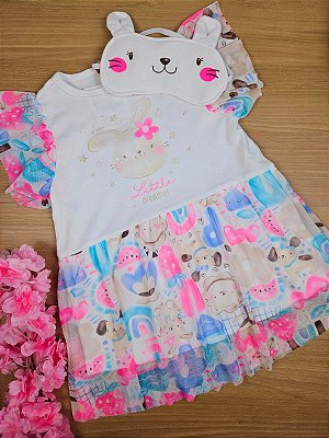 Camisola Coelhinho Fofinhos com Máscara Up Baby