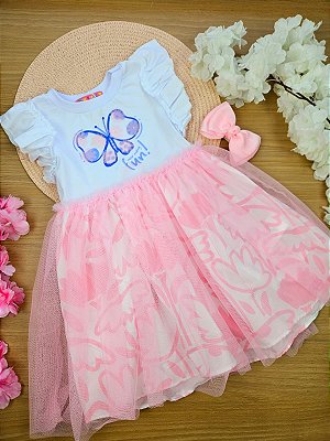 Vestido Mon Sucré Borboleta