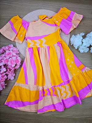 Vestido em Meia Malha Listras Quimby