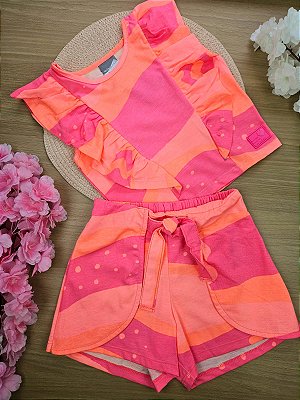 Conjunto em Meia Malha Quimby Listras