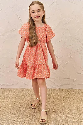 Vestido em Linho Bordado Dolce Infanti