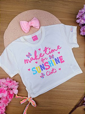 Blusa Boxy Borboletinhas Cinti