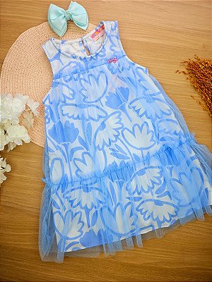 Vestido Mon Sucré Tule Flores