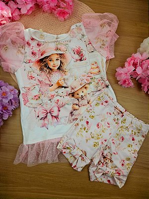 Conjunto Blusa e Short Menininha Yoyo