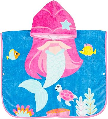 Toalha Poncho Aventuras Sereia Buba