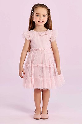 Vestido Festa Rosa Sweet Petit Cherie