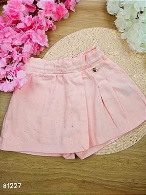Short Saia em Sarja com Elastano Infanti
