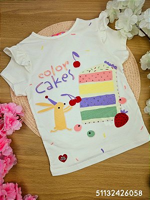 Blusa Manga Curta Cake Mon Sucré