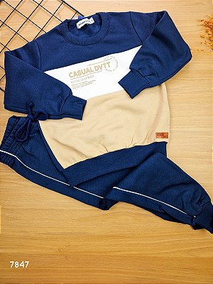 Conjunto Blusão e Calça em Moletom Peluciado Divertto