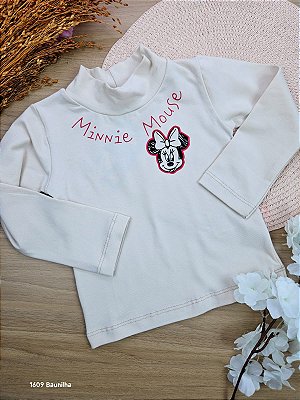 Blusa Manga Longa em Cotton Minnie Baunilha Fakini